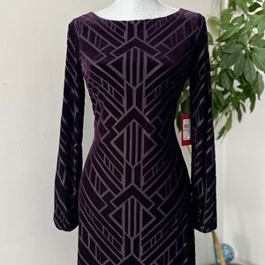 Dark Purple Velvet Dress